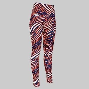 NWT‎ Denver Broncos Zebra Print Leggings Sz XS